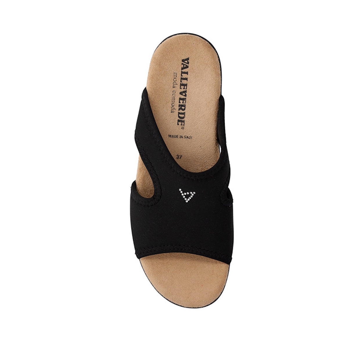 s6_Valleverde_25321_Ciabatte_Confort_Donna_Tessuto_Nero