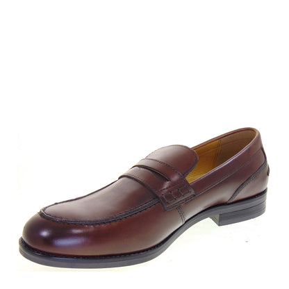 VALLEVERDE 28860 Mocassini Casual Uomo Pelle Testa Moro Tacco Grosso 3Cm Suola Gomma