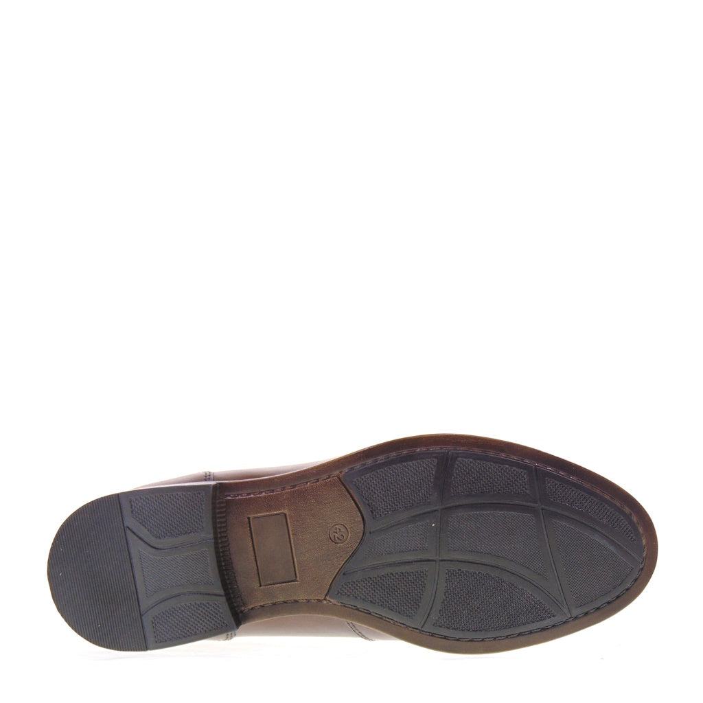 VALLEVERDE 28860 Mocassini Casual Uomo Pelle Testa Moro Tacco Grosso 3Cm Suola Gomma