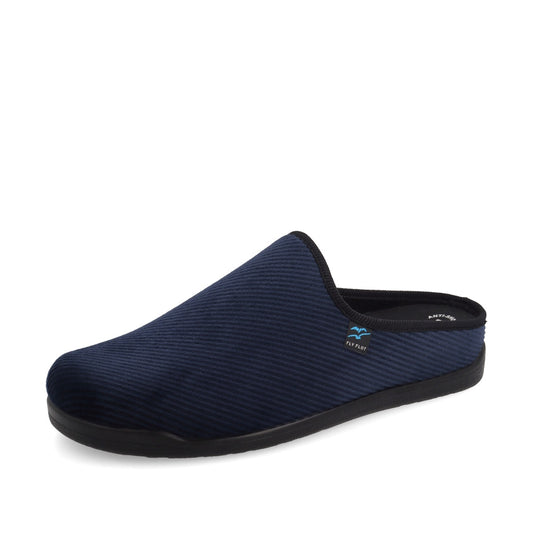 s1_Fly_Flot_466566Z_Pantofole_Casa_Camera_Uomo_Panno_Blu