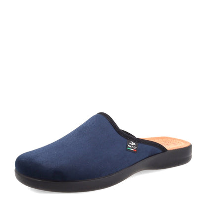 s1_Fly_Flot_P7502We_Pantofole_Casa_Camera_Uomo_Panno_Blu