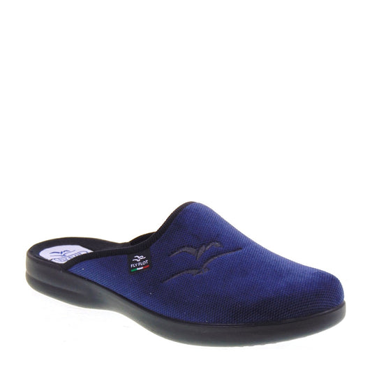 s1_Fly_Flot_P7962Md_Pantofole_Casa_Camera_Uomo_Panno_Blu