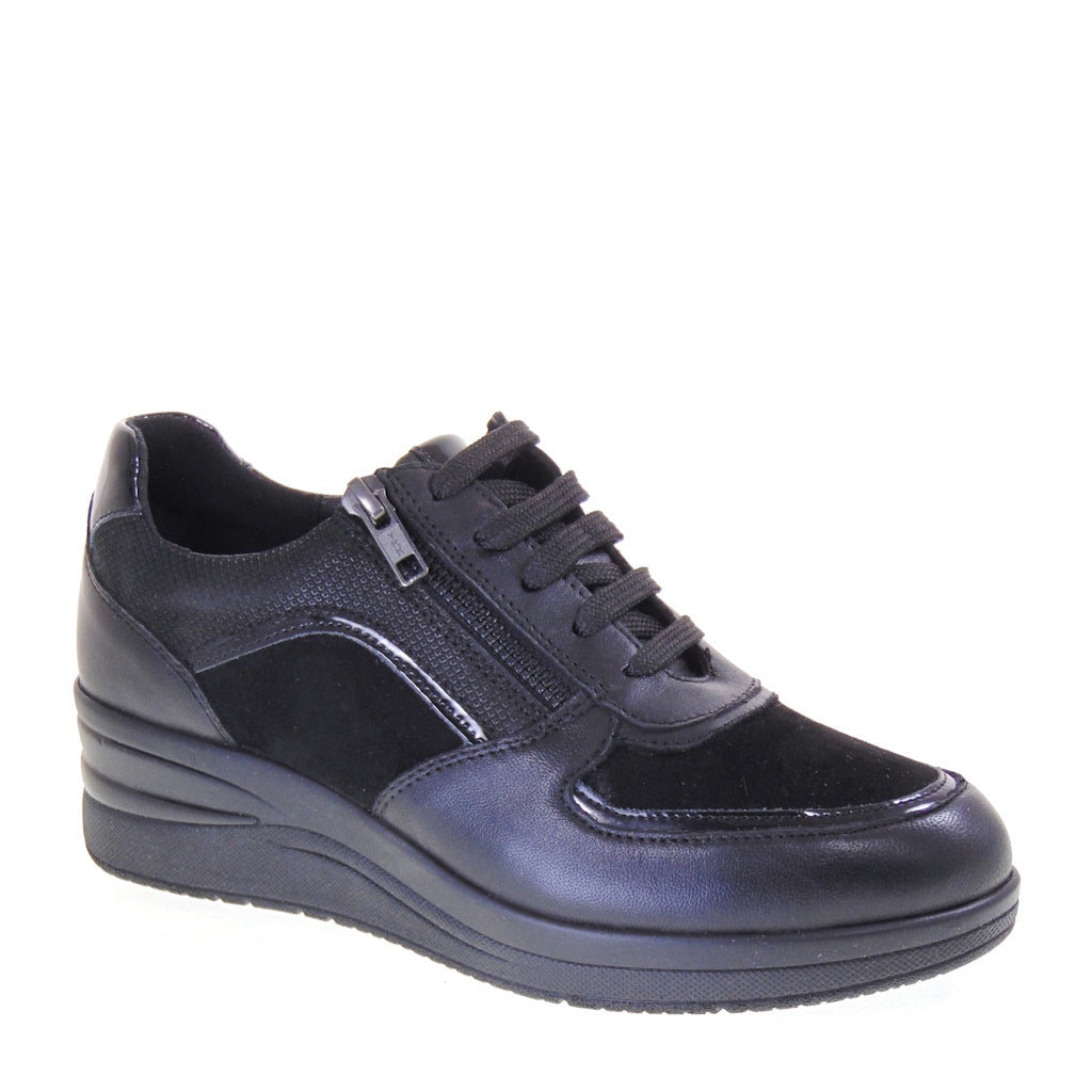 s1_Luxury_Regina502_Sneaker_Casual_Donna_Pelle_Nero