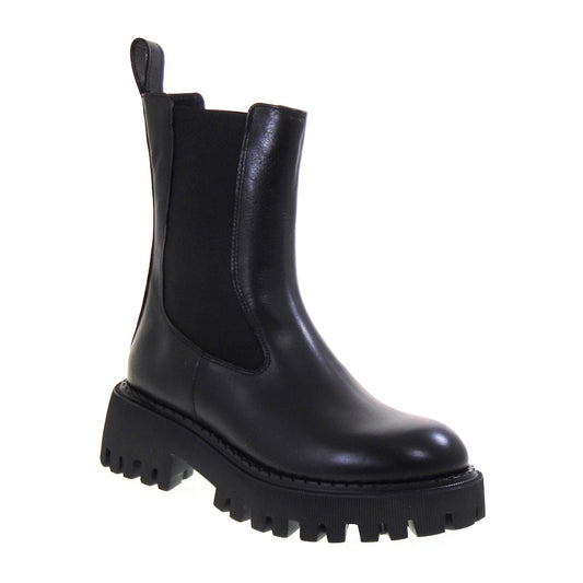 s1_Piranha_300_Stivaletti_Bassi_Donna_Pelle_Nero