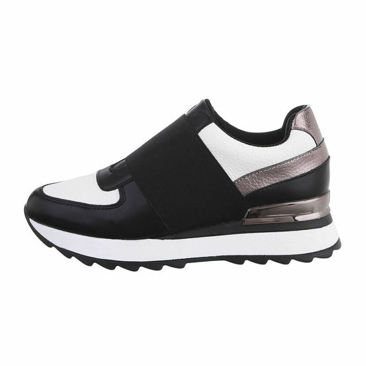 s1_Shoes_World_28673_Sneaker_Casual_Donna_Sintetico_Nero_Bianco