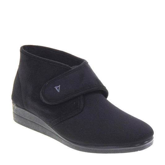 s1_Valleverde_23220_Pantofole_A_Scarpa_Strappi_Donna_Velluto_Nero