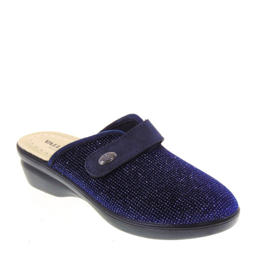 s1_Valleverde_25232_Pantofole_Casa_Camera_Donna_Tessuto_Navy