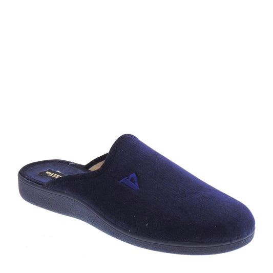 s1_Valleverde_31800_Pantofole_Casa_Camera_Uomo_Panno_Blu