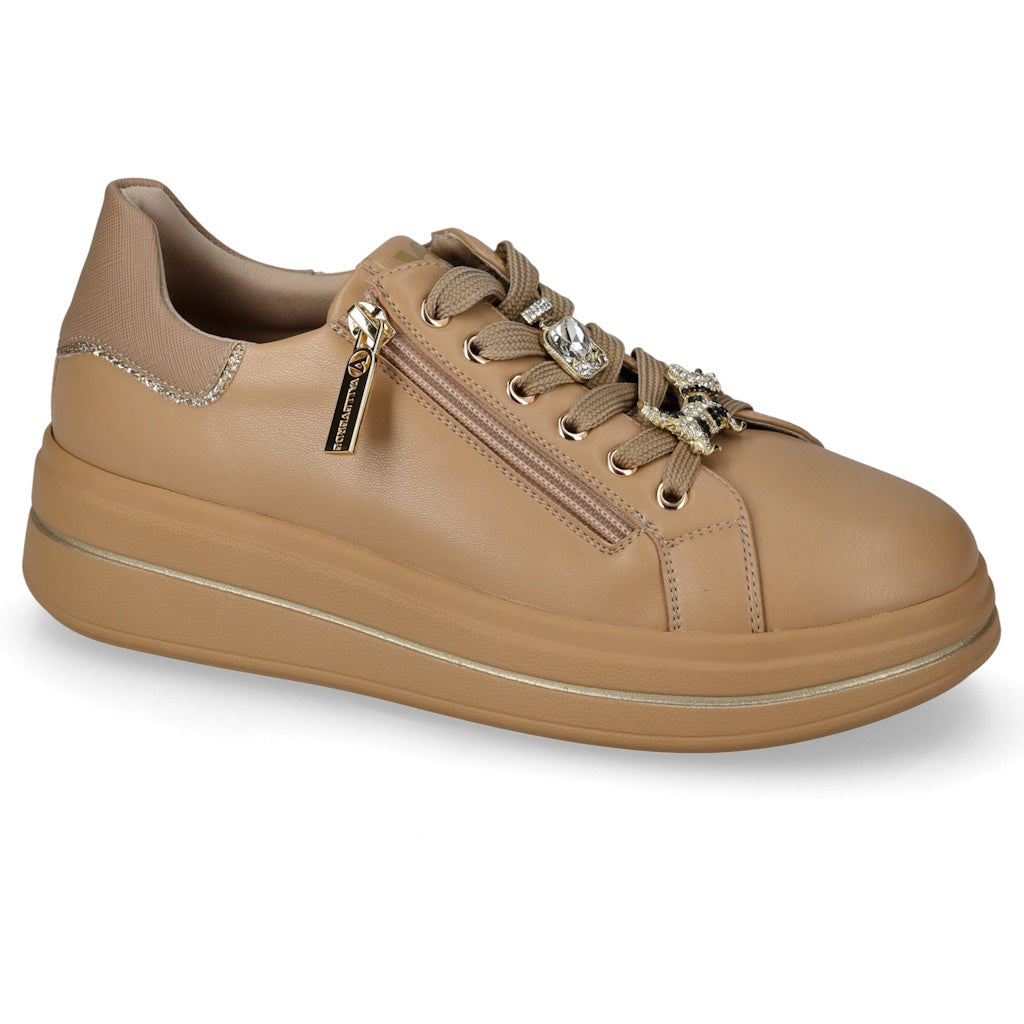 s1_Valleverde_35492_Sneaker_Casual_Donna_Pelle_Sintetica_Beige