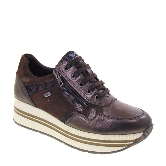 s1_Valleverde_36264_Sneaker_Casual_Donna_Pelle_Bronzo