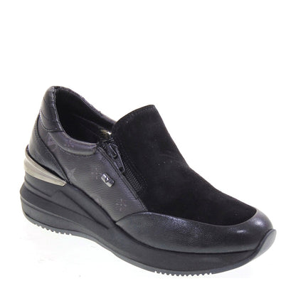 s1_Valleverde_36286_Sneaker_Casual_Donna_Pelle_Camoscio_Nero