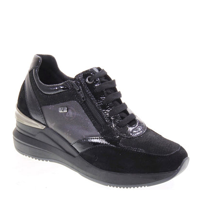 s1_Valleverde_36288_Sneaker_Casual_Donna_Pelle_Camoscio_Nero