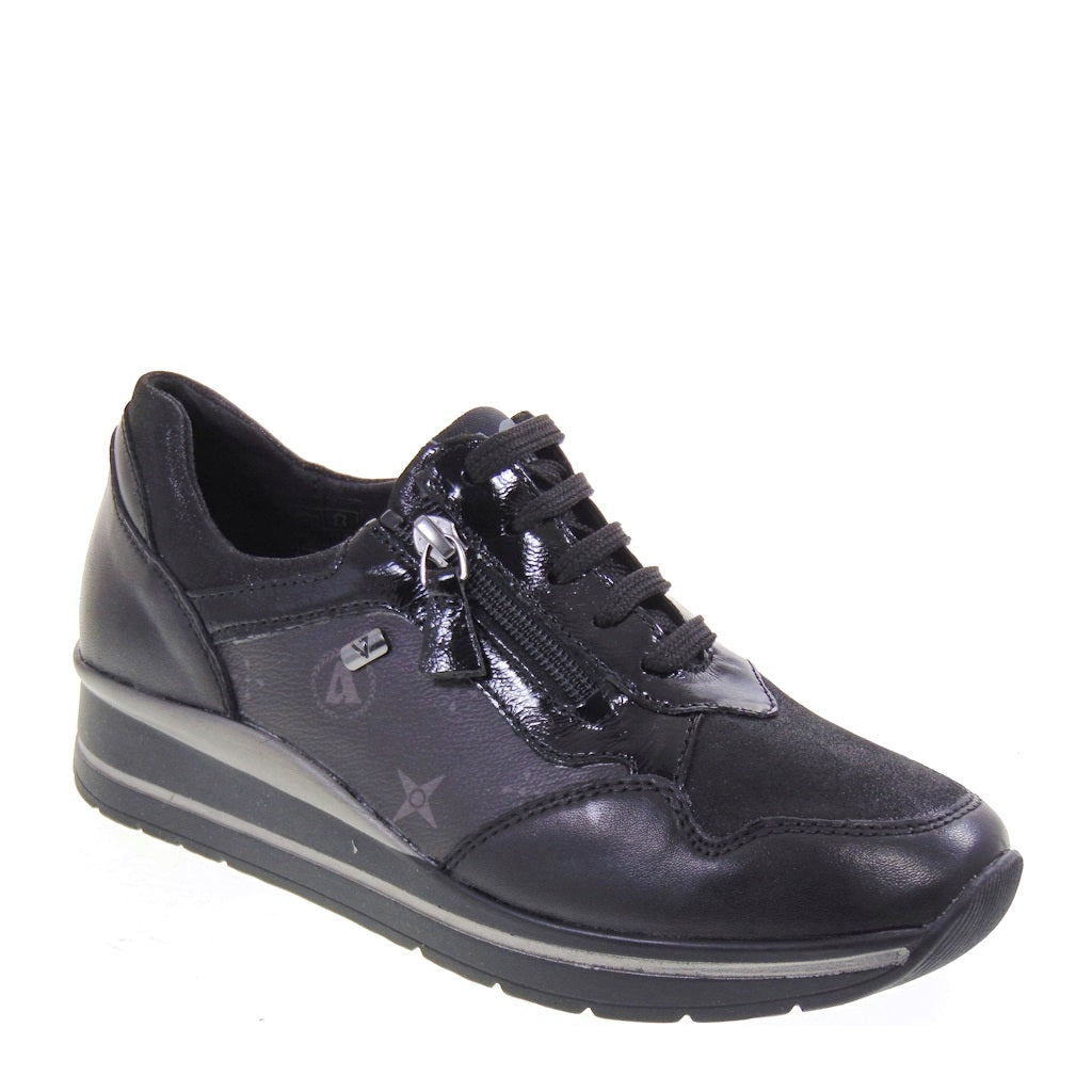 s1_Valleverde_36391_Sneaker_Casual_Donna_Pelle_Nero