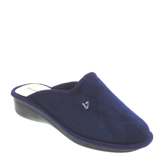 s1_Valleverde_37211_Pantofole_Casa_Camera_Donna_Panno_Blu