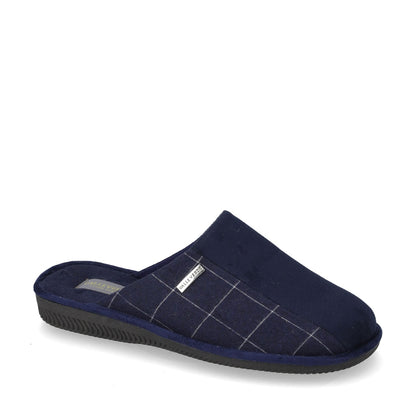 s1_Valleverde_55802_Pantofole_Casa_Camera_Uomo_Panno_Blu