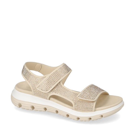 s1_Valleverde_57110_Sandali_Sportivi_Donna_Tela_Gold