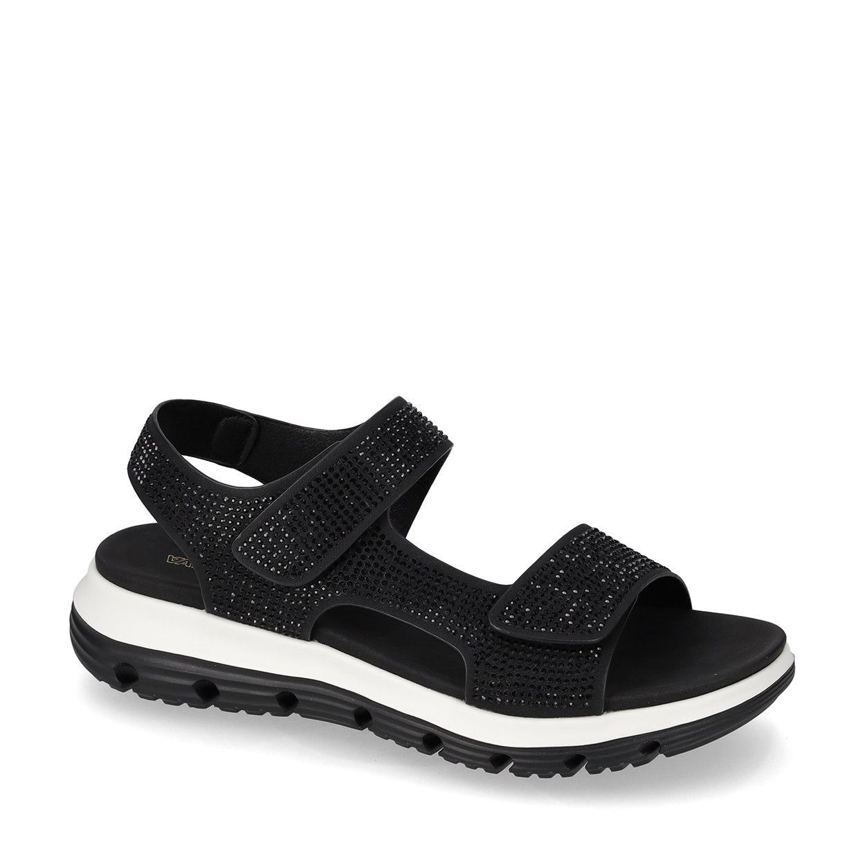 s1_Valleverde_57110_Sandali_Sportivi_Donna_Tela_Nero