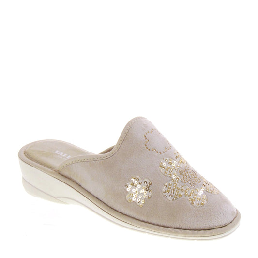 s1_Valleverde_58104_Pantofole_Casa_Camera_Donna_Panno_Beige