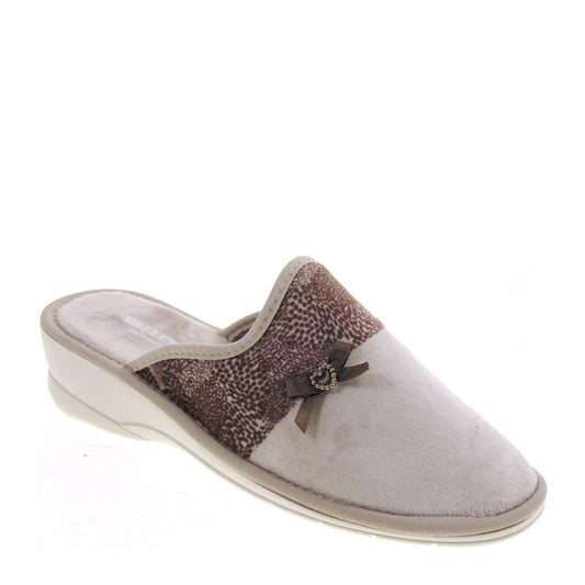 s1_Valleverde_58202_Pantofole_Casa_Camera_Donna_Panno_Beige