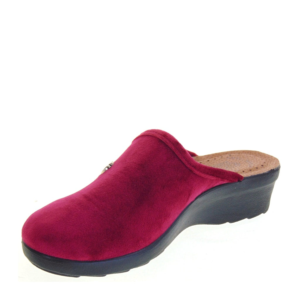 s2_Fly_Flot_L7X67Pe_Pantofole_Casa_Camera_Donna_Panno_Bordeaux