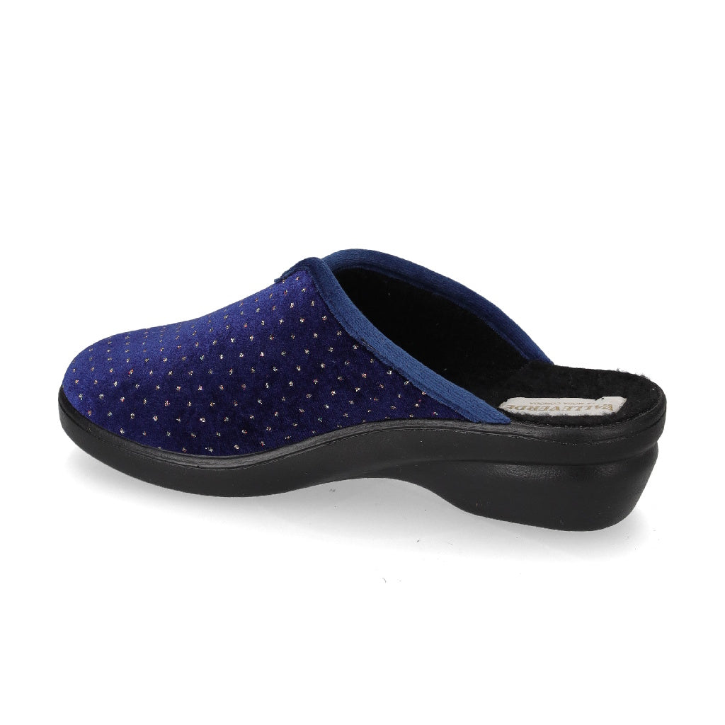 s2_Valleverde_25242_Pantofole_Casa_Camera_Donna_Panno_Blu