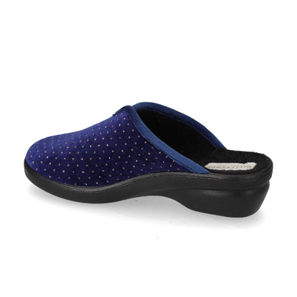 s2_Valleverde_25242_Pantofole_Casa_Camera_Donna_Panno_Blu