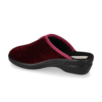 s2_Valleverde_25242_Pantofole_Casa_Camera_Donna_Panno_Bordeaux