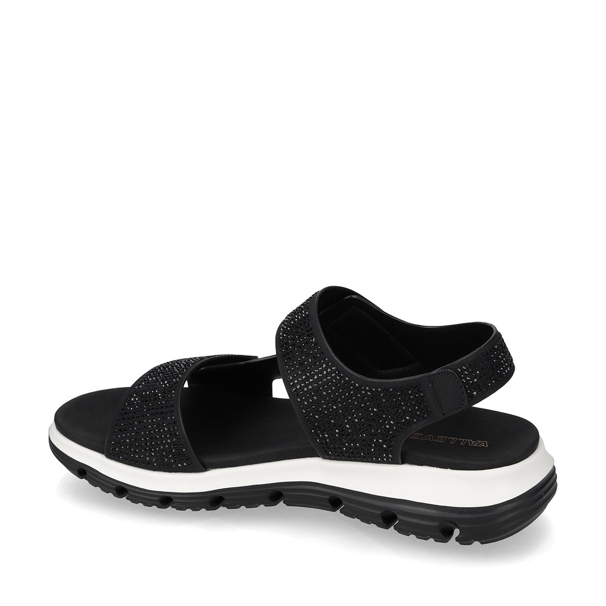 s2_Valleverde_57110_Sandali_Sportivi_Donna_Tela_Nero
