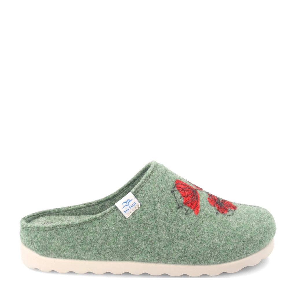 s3_Fly_Flot_B3W83Ez_Pantofole_Casa_Camera_Donna_Lana_Cotta_Verde