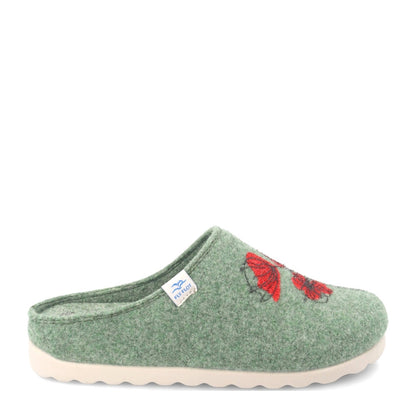 s3_Fly_Flot_B3W83Ez_Pantofole_Casa_Camera_Donna_Lana_Cotta_Verde