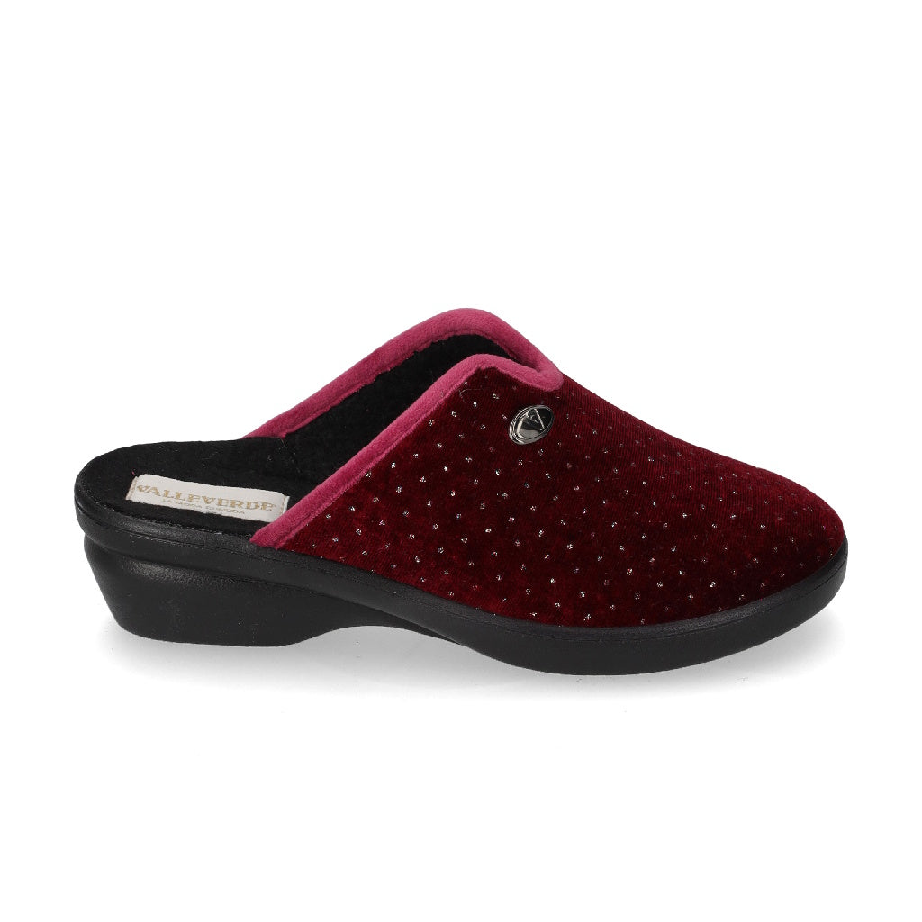 s3_Valleverde_25242_Pantofole_Casa_Camera_Donna_Panno_Bordeaux
