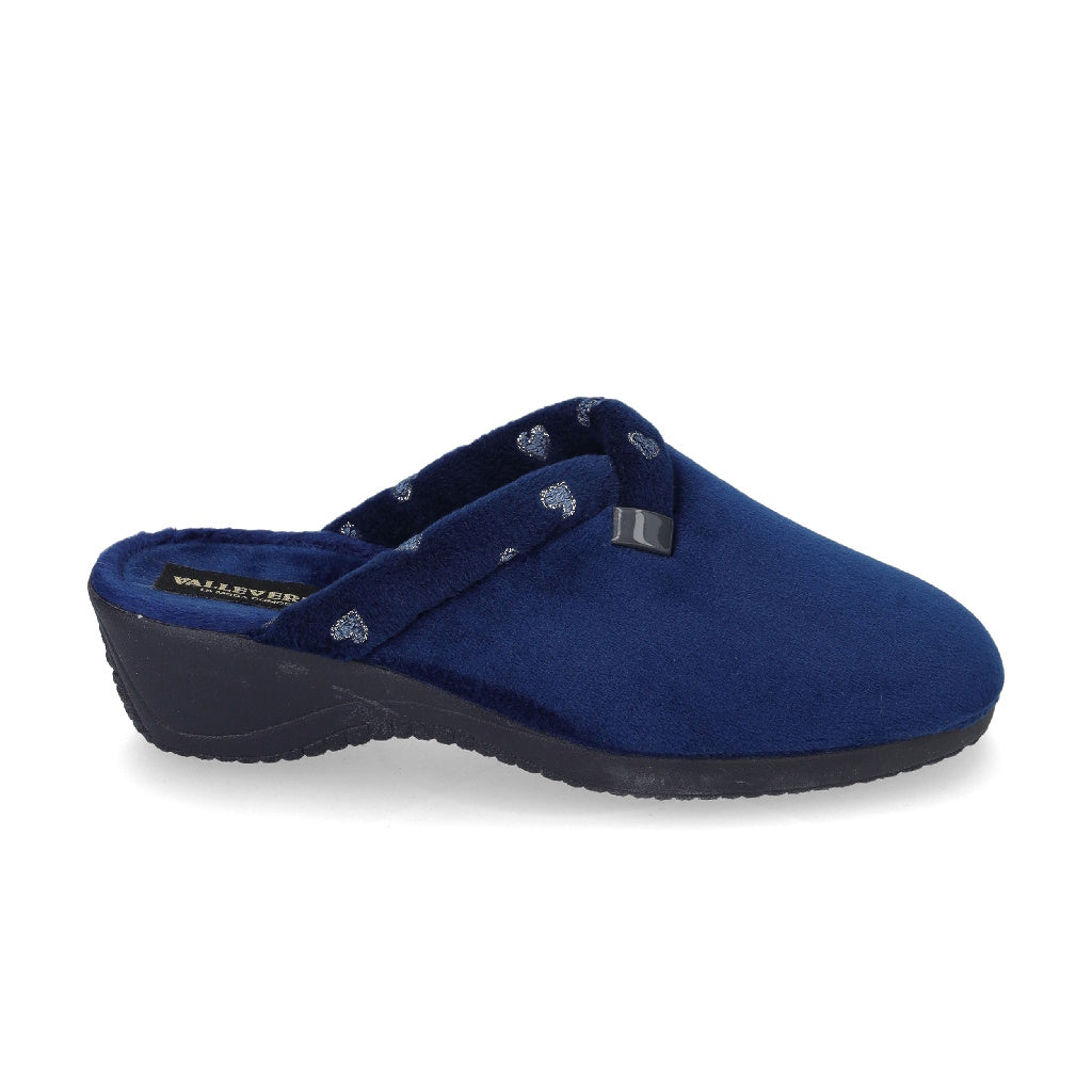 s3_Valleverde_26155_Pantofole_Casa_Camera_Donna_Panno_Blu