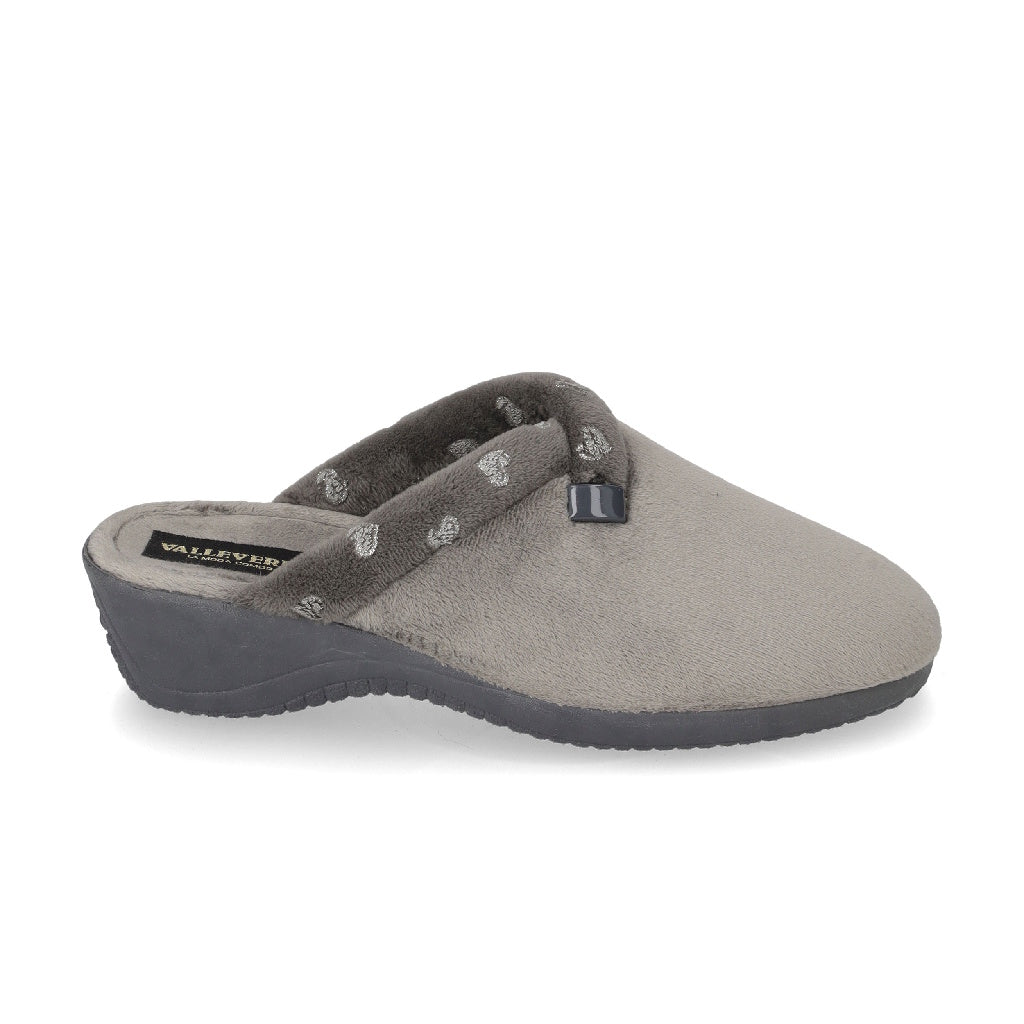 s3_Valleverde_26155_Pantofole_Casa_Camera_Donna_Panno_Grigio