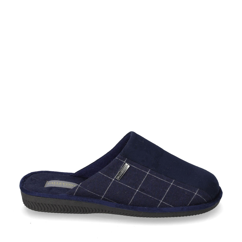 s3_Valleverde_55802_Pantofole_Casa_Camera_Uomo_Panno_Blu