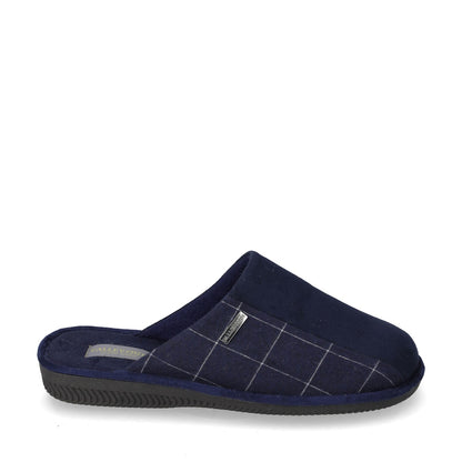 s3_Valleverde_55802_Pantofole_Casa_Camera_Uomo_Panno_Blu