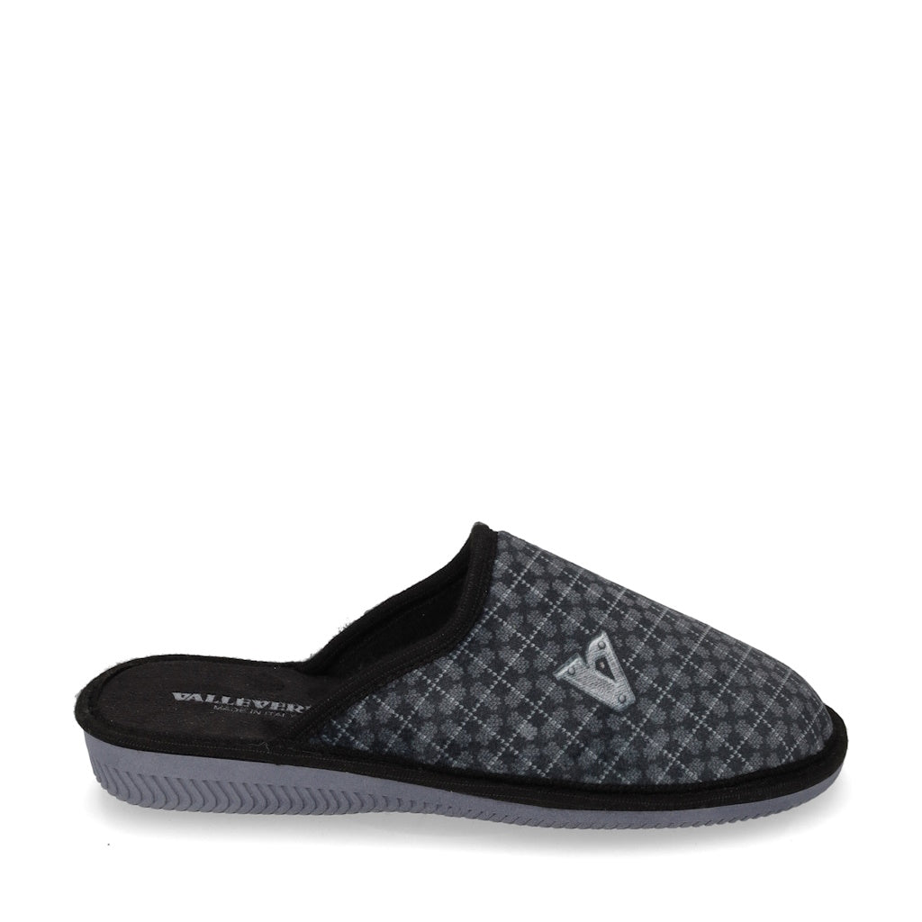 s3_Valleverde_55807_Pantofole_Casa_Camera_Uomo_Panno_Nero