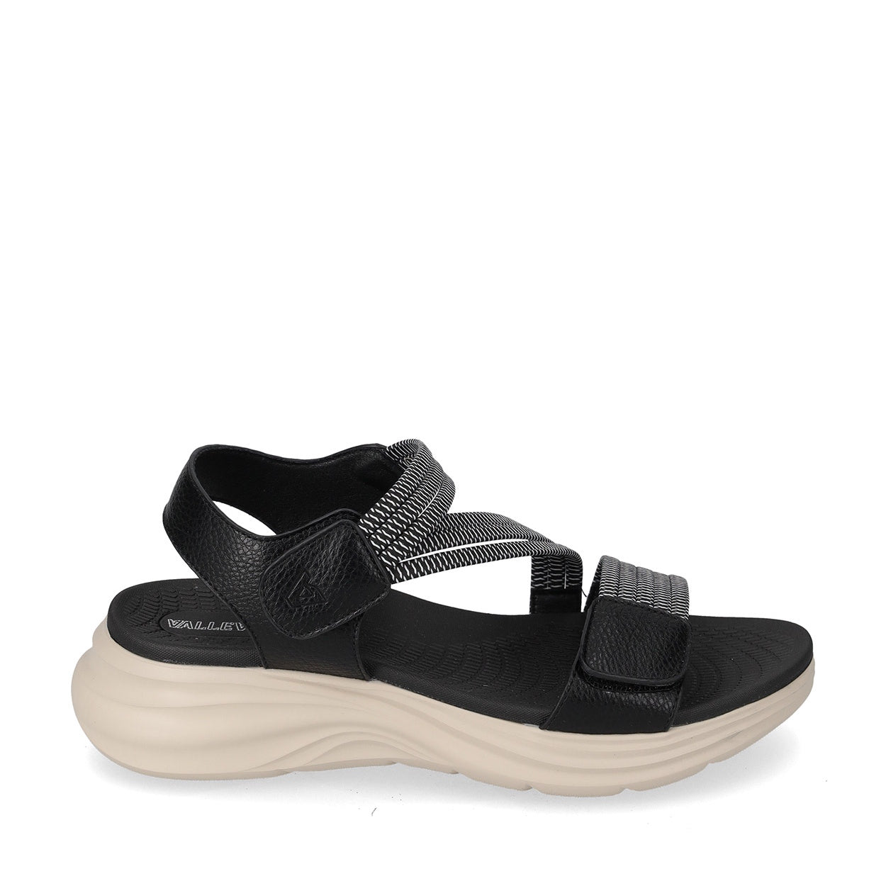 s3_Valleverde_57100_Sandali_Sportivi_Donna_Pelle_Sintetica_Nero