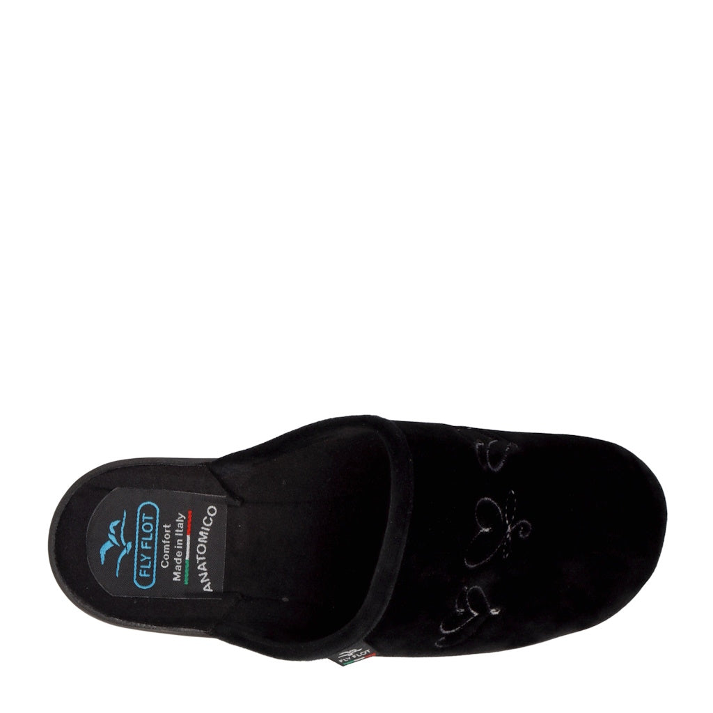 s4_Fly_Flot_L7U71Pd_Pantofole_Casa_Camera_Donna_Panno_Nero