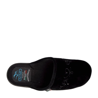 s4_Fly_Flot_L7U71Pd_Pantofole_Casa_Camera_Donna_Panno_Nero