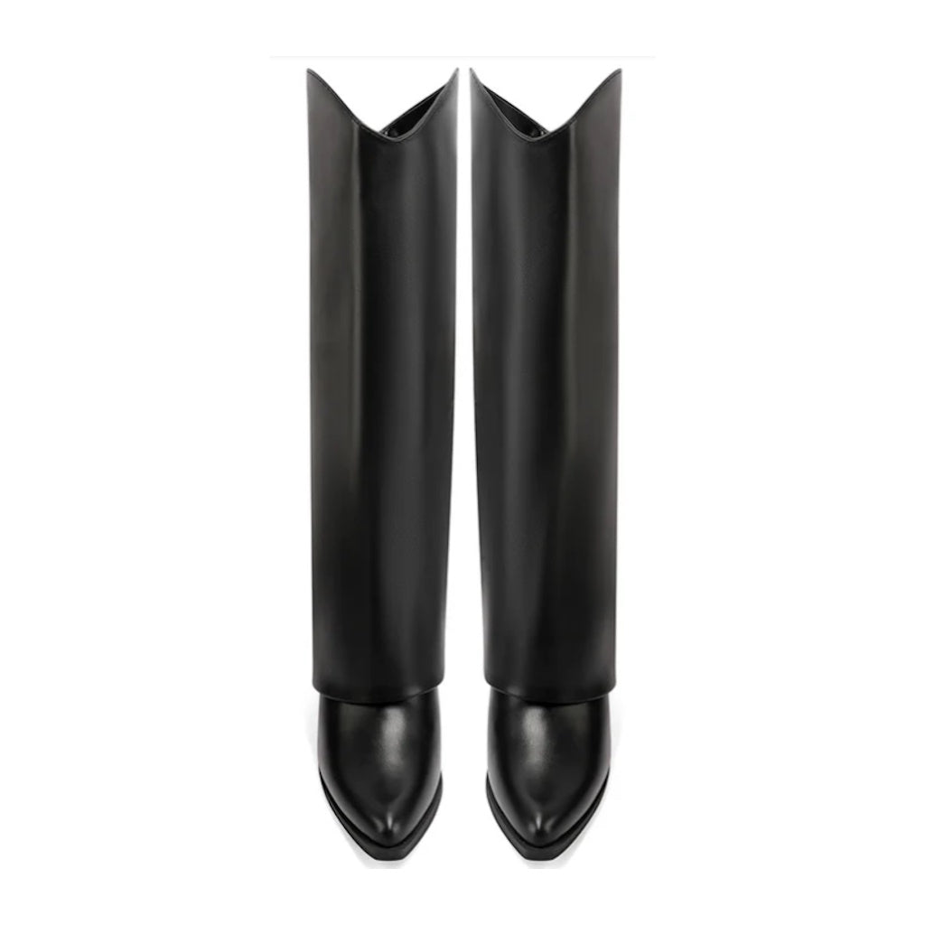 s4_Queen_Helena_X31109_Stivali_Moda_Donna_Pelle_Sintetica_Nero