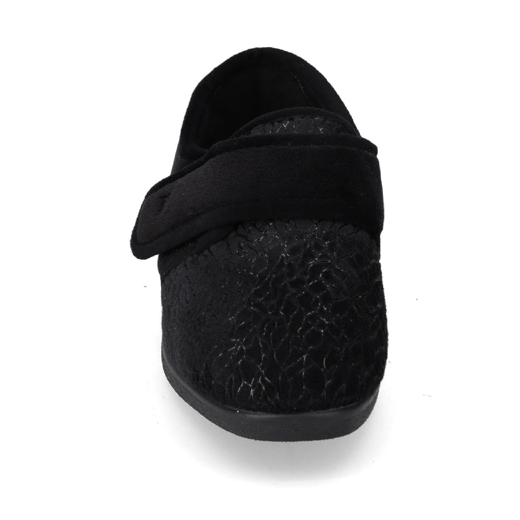 s4_Valleverde_23207_Pantofole_A_Scarpa_Strappi_Donna_Panno_Nero