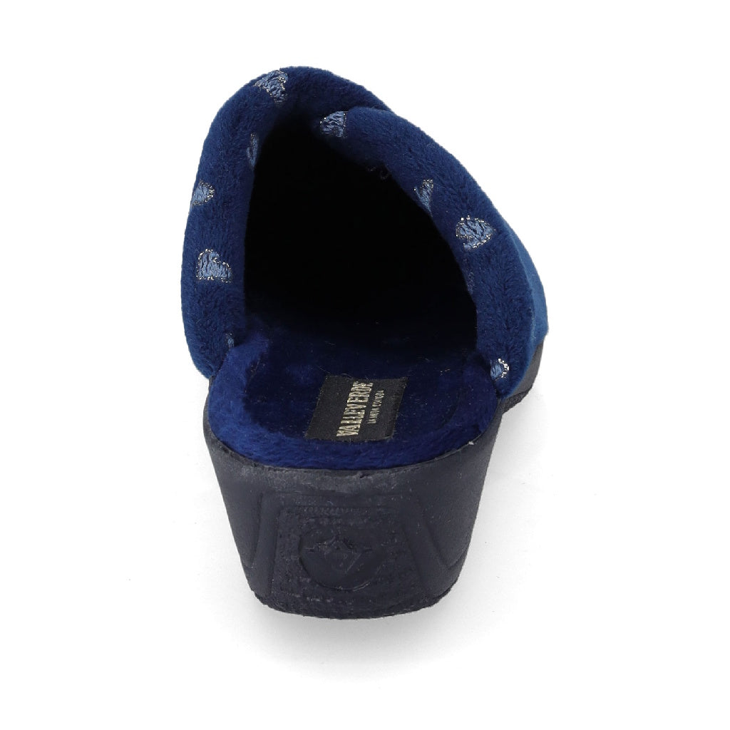 s5_Valleverde_26155_Pantofole_Casa_Camera_Donna_Panno_Blu
