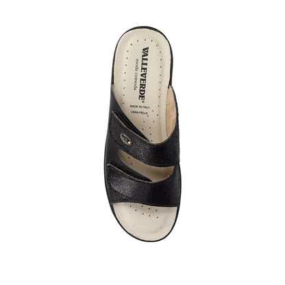 s6_Valleverde_25312_Pantofole_Casa_Camera_Donna_Pelle_Liscia_Nero