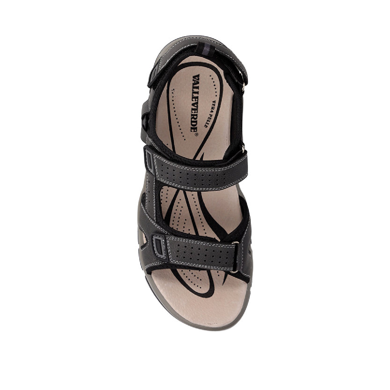 s6_Valleverde_54803_Sandali_Sportivi_Uomo_Pelle_Sintetica_Grigio