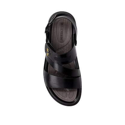 s6_Valleverde_54821_Sandali_Sportivi_Uomo_Pelle_Sintetica_Nero