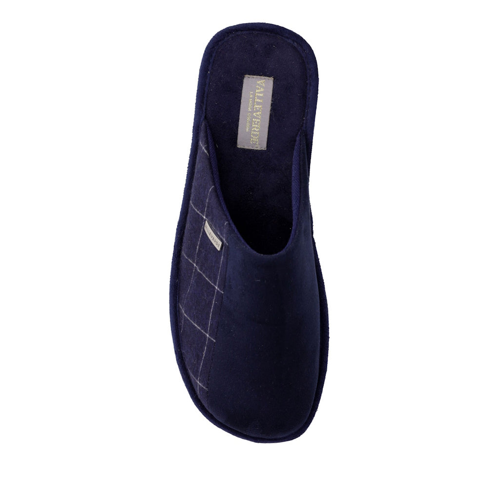 s6_Valleverde_55802_Pantofole_Casa_Camera_Uomo_Panno_Blu