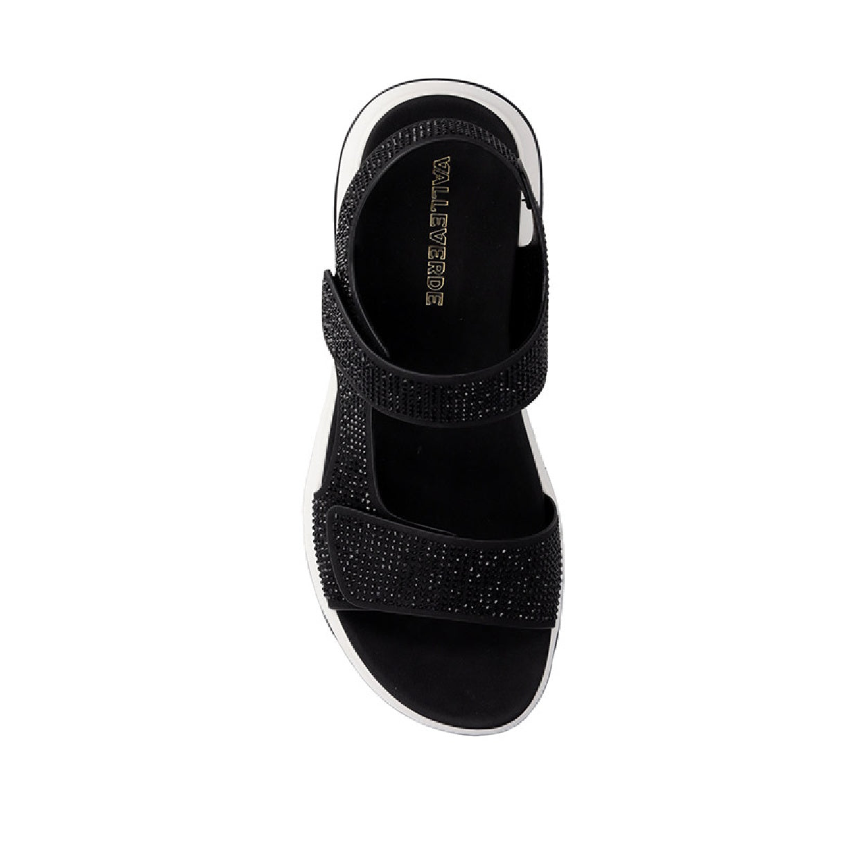 s6_Valleverde_57110_Sandali_Sportivi_Donna_Tela_Nero